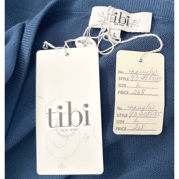 Women's Floral Blue & White Designer Dress by tibi New York - Picture 3 of 4